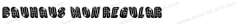 Bauhaus Mon Regular字体转换